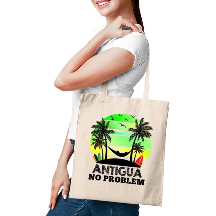 Antigua No Problem Funny Antiguan Vacation Tote Bag