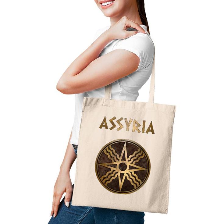 Assyria Symbol Of Shamath The Ancient Sun God Tote Bag