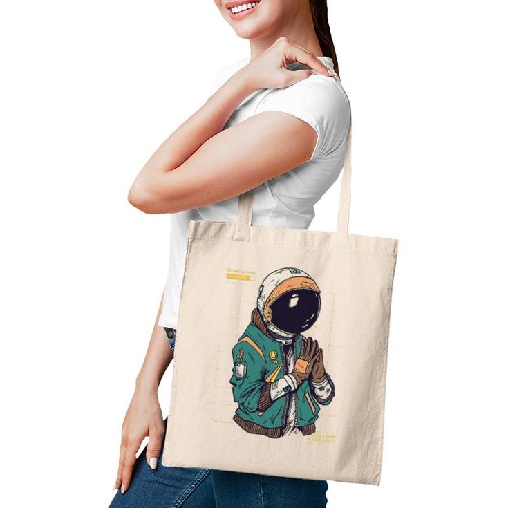 Astronaut Space Travel Retro Aesthetic Streetwear Tote Bag