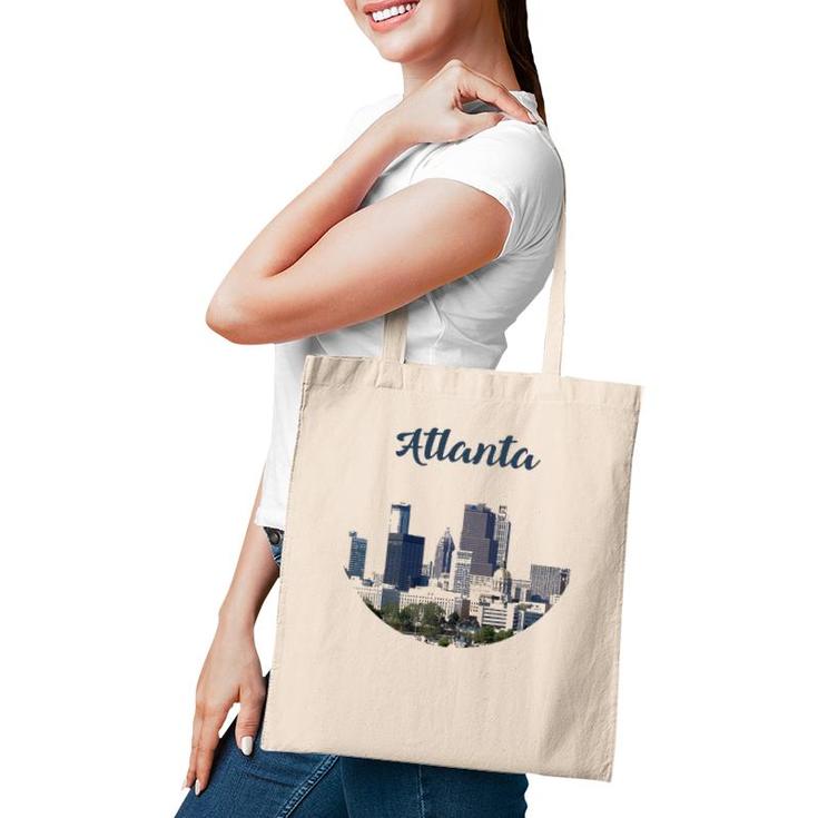Atlanta Skyline Graphic Design City Usa America Outfit Tote Bag