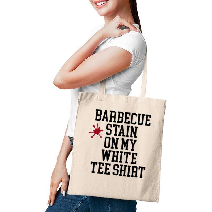 Barbecue Stain On My White Tote Bag