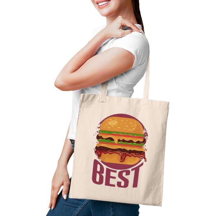 Best Burger Oozing With Cheese Mustard And Mayo Tote Bag