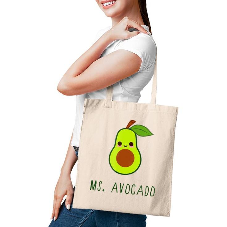 Best Gift For Avocado Lovers - Womens Ms Avocado Tote Bag