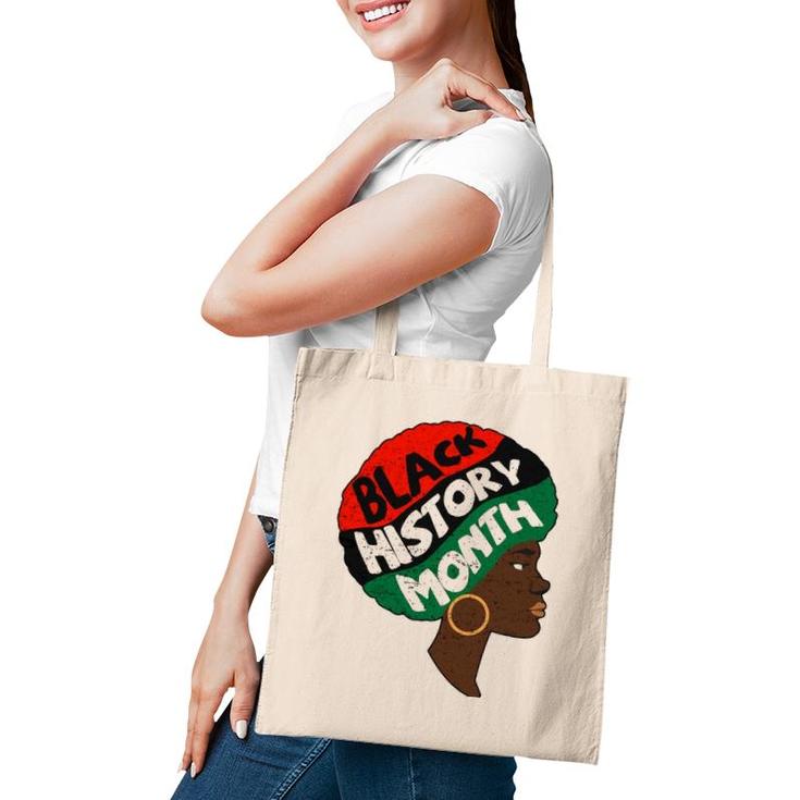 Black History Month Proud Afro African Queen Freedom Tote Bag