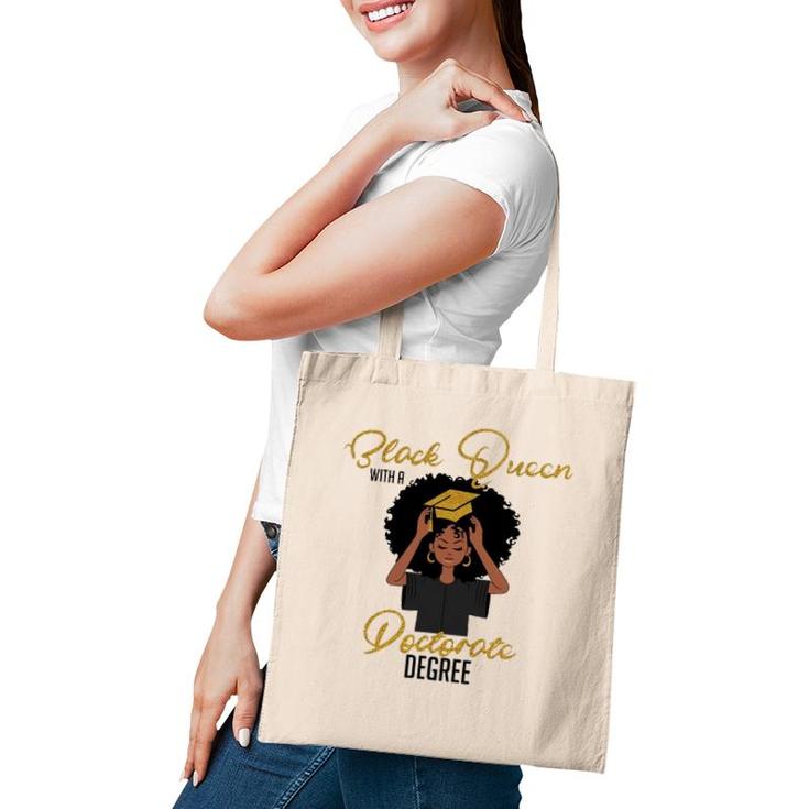 Black Queen With A Doctorate Degree Graduation Tote Bag