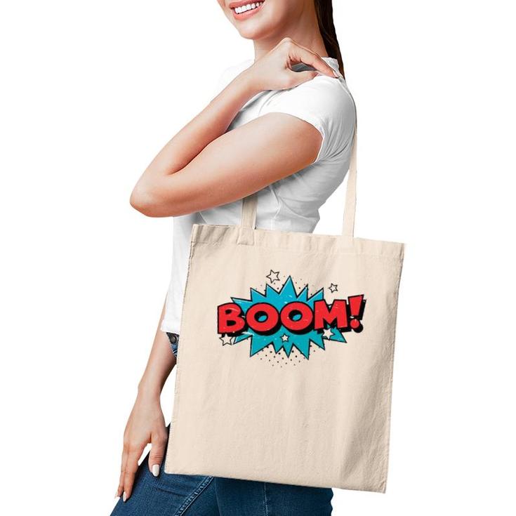 Boom Comic Book Cartoon Funny Pop Art Design Vintage  Tote Bag