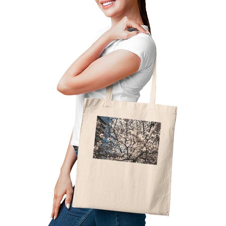 Cherry Blossom Japanese Tokyo Streetwear Fashion Graphic Tee Tote Bag