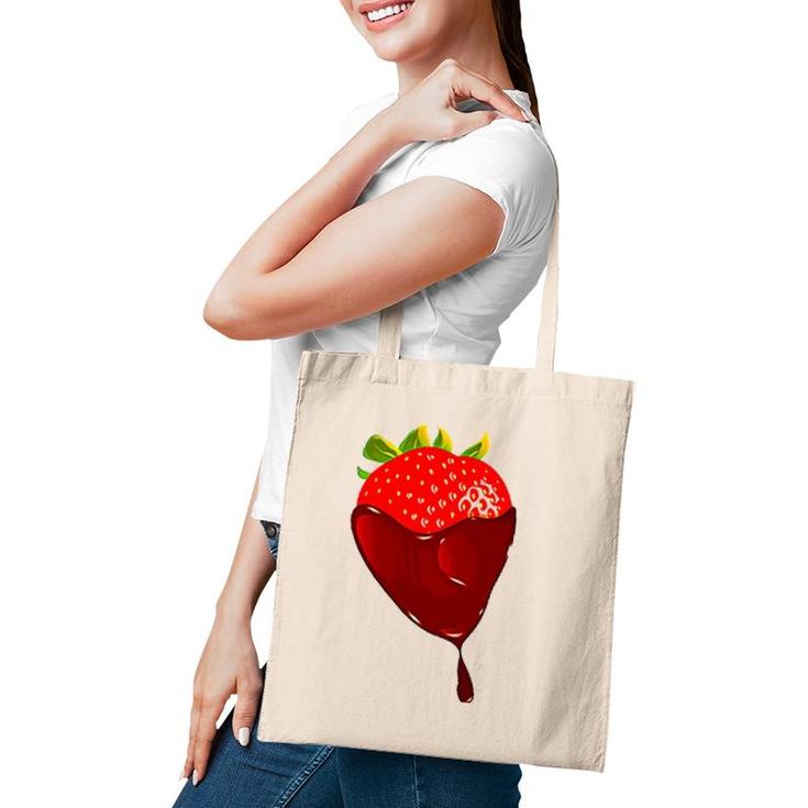 Chocolate Covered Strawberry  Life In Chocolate Tote Bag