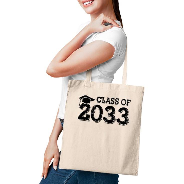Class Of 2033 Grow With Me Handprints Space On Back Tote Bag