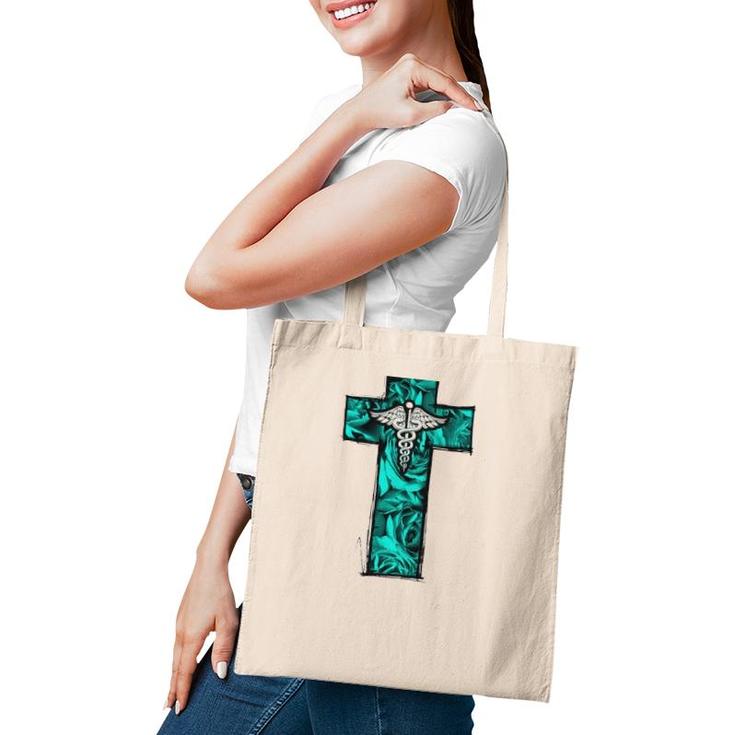 Cna Nurse Rn Medical Cross Christian Jesus Tote Bag