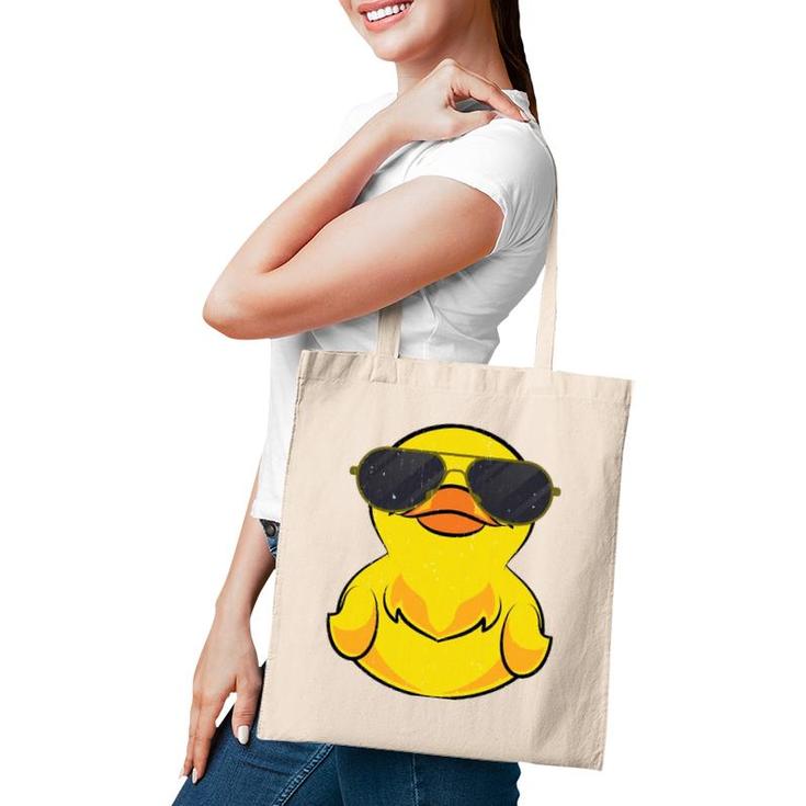 Cool Duckie Sunglasses Duckling Funny Ducky Rubber Duck  Tote Bag