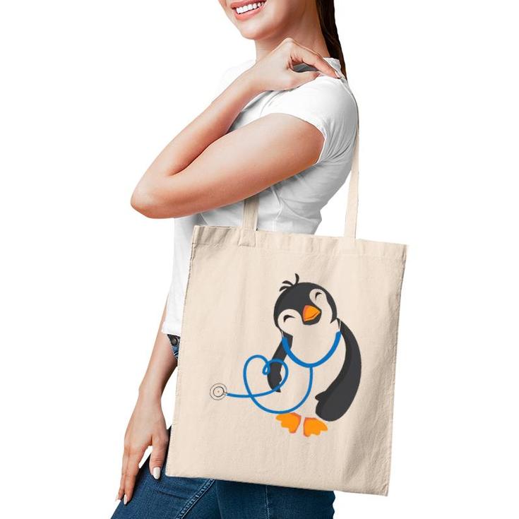 Cute Penguin Pediatrics Medical Nurse Doctor Tote Bag