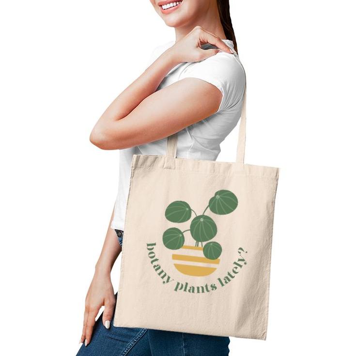 Cute Pilea Paperomiodes House Plant Botany Plants Lately Tote Bag