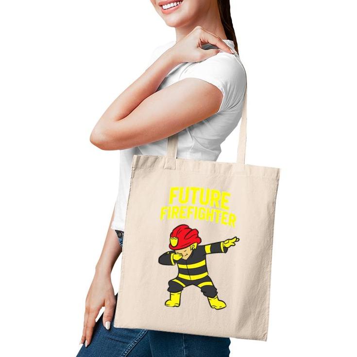 Dabbing Firefighter Kids Future Firefighter Tote Bag
