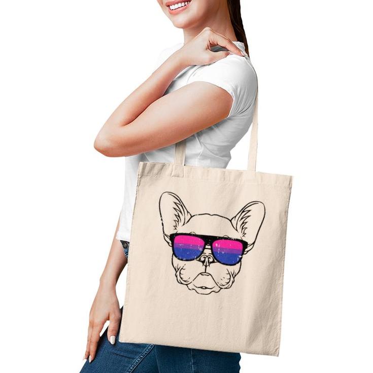Dog Sunglasses Bi-Sexual Pride Puppy Lover Proud Lgbt-Q Ally Tank Top Tote Bag