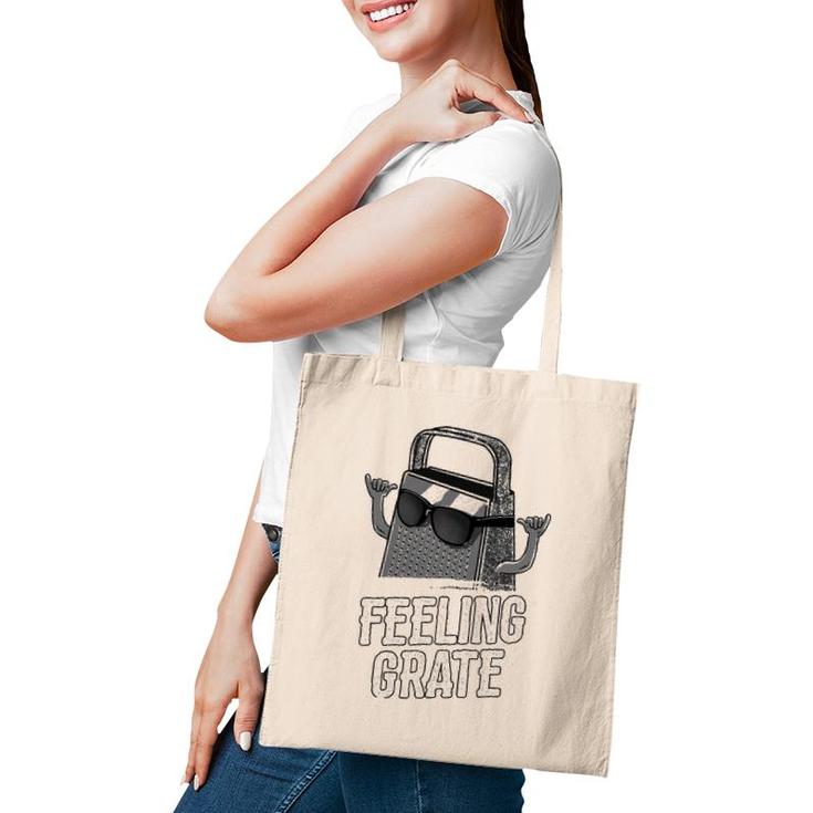 Feeling Grate Funny Cheese Grater Foodie Pun Tote Bag