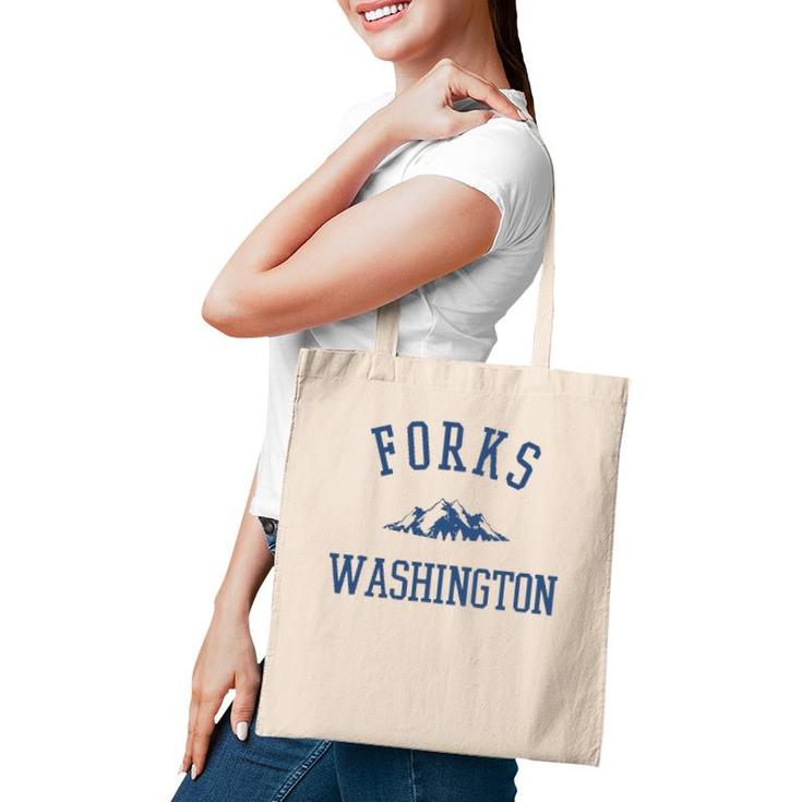 Forks Washington Mountain Graphic Tote Bag