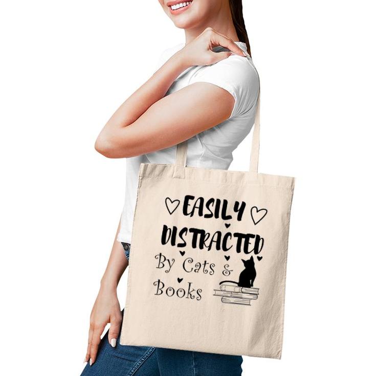 Funny Cat Reading Book Kitty Tote Bag