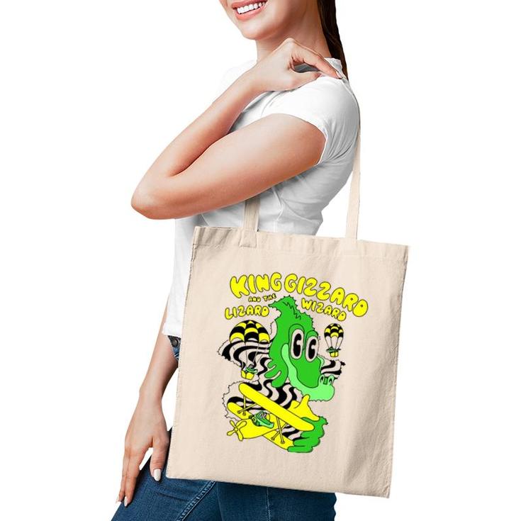 Graphic King Funny Gizzard The Lizard Arts Wizard Costume Tote Bag