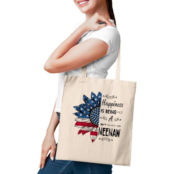Happiness Is Being A Neenaw Sunflower 4Th Of July Gifts Tote Bag