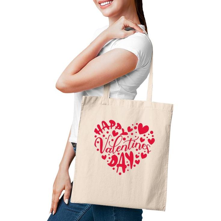 Heart Happy Valentine's Day Gifts Raglan Tote Bag