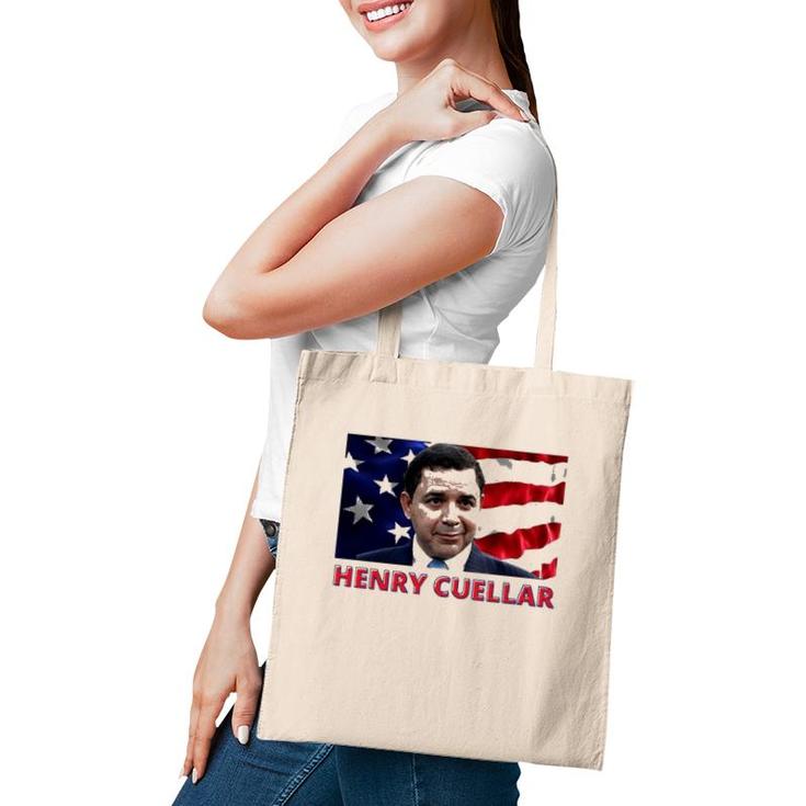Henry Cuellar American Politician American Flag Tote Bag
