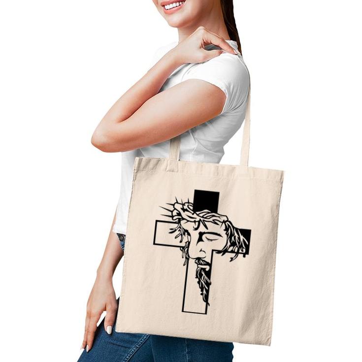 Jesus Cross Christian Religious Belief God Lovers Gift Tote Bag