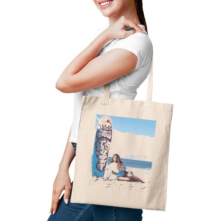 June Jambalaya Surfboard Beach Gift Tote Bag