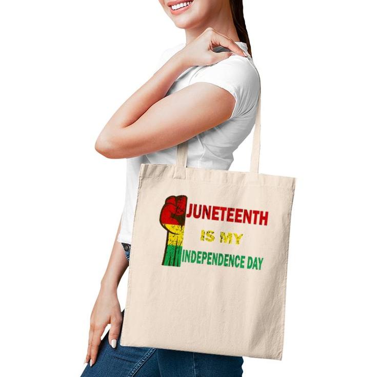 Juneteenth Is My Independence Day For Women Men Kids Vintage Tote Bag