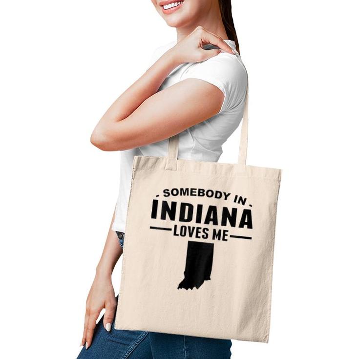 Kids Somebody In Indiana Loves Me Tote Bag