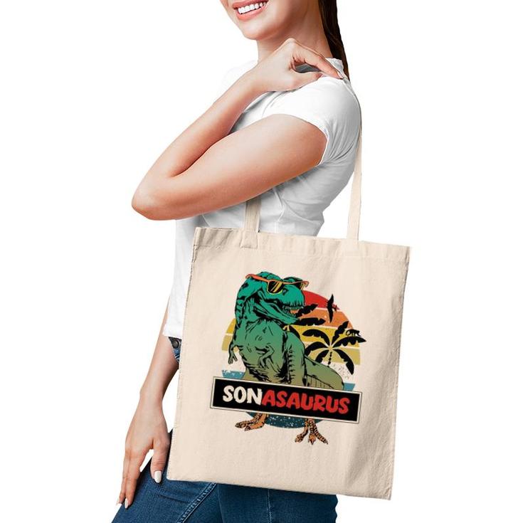 Matching Family Sonasaurusrex - Son Tote Bag
