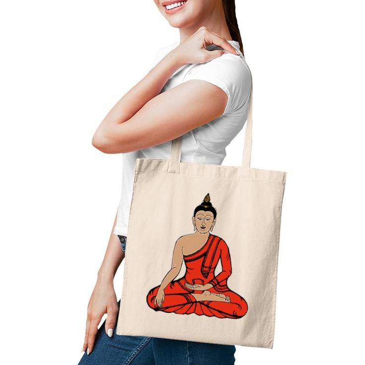 Meditation Young Buddha Retro Tee Yoga Buddhist Tote Bag
