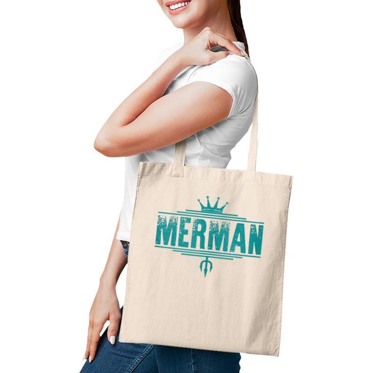 Merman - Easy Men's Halloween Costume - Mermaid  Tote Bag