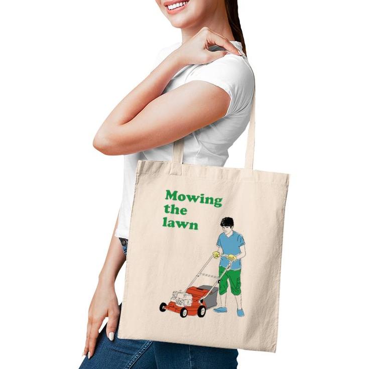 Mowing The Lawn Men Women Gift Tote Bag