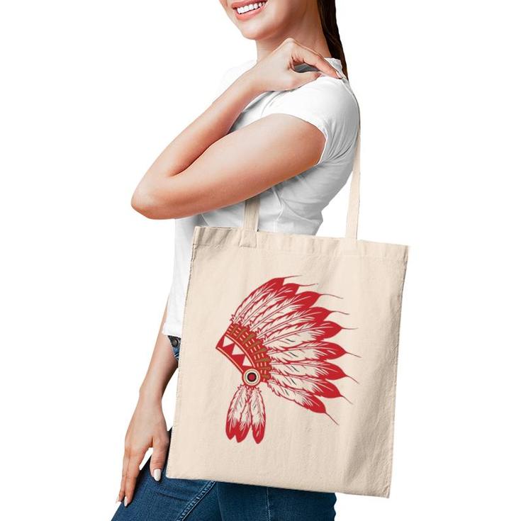 Native American Headdress Tribes Gift Native Indian Tote Bag