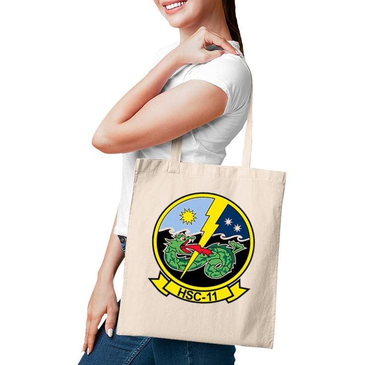 Navy Helicopter Sea Combat Squadron Hsc 11 Dragonslayers Tote Bag
