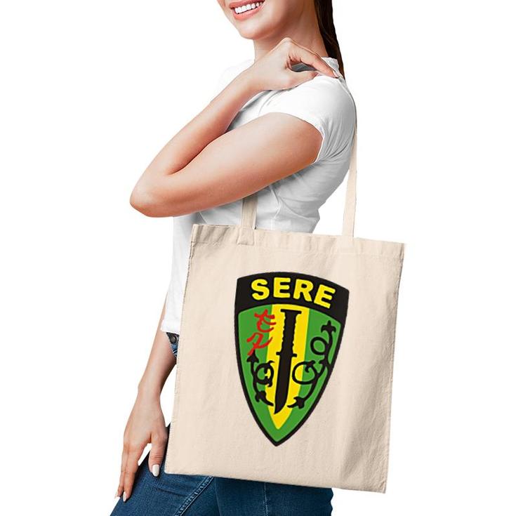 Navy Sere School Patch Image  Tote Bag