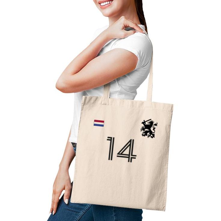 Netherlands Soccer Jersey Team Crest 14 Holland Dutch Lion Tote Bag