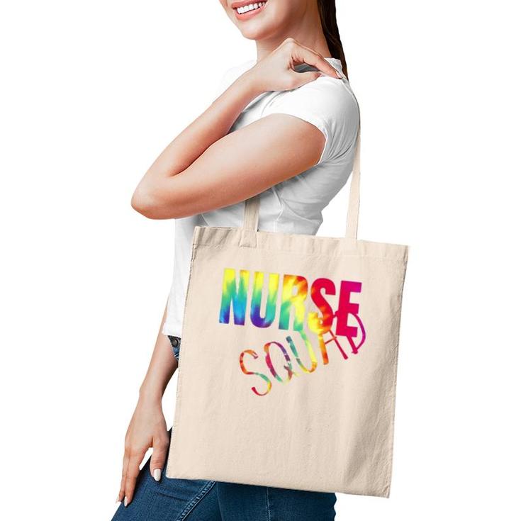 Nurse Squad Colorful Nurse Gift For Women Tote Bag
