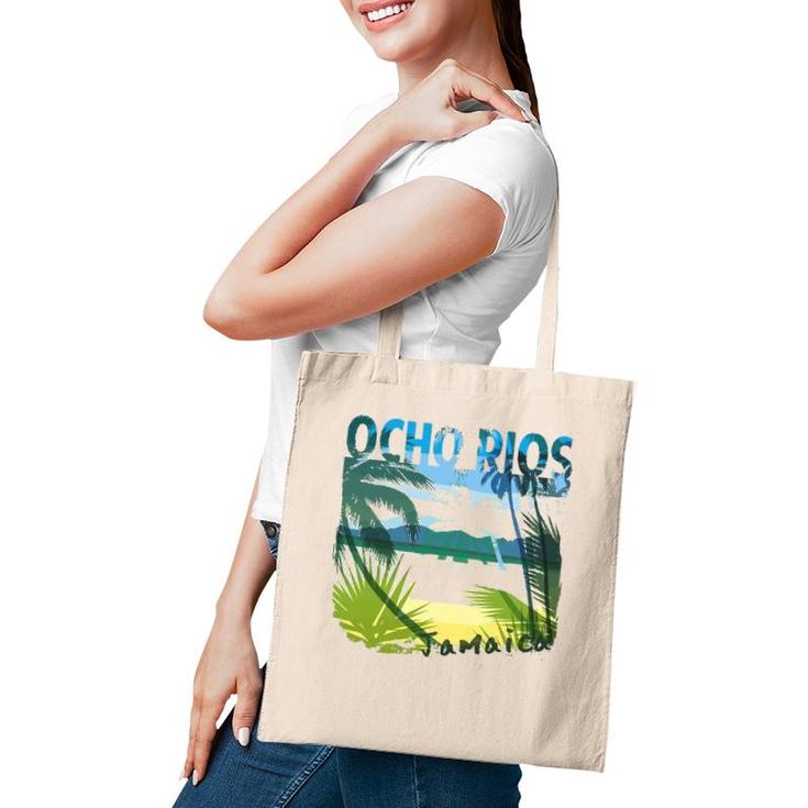 Ocho Rios Jamaica Beach Summer Matching Family Palms Tree Tote Bag