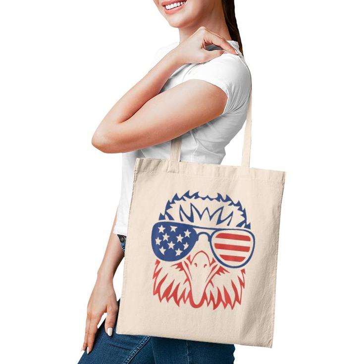 Patriotic Eagle 4Th Of July Usa American Flag Tote Bag