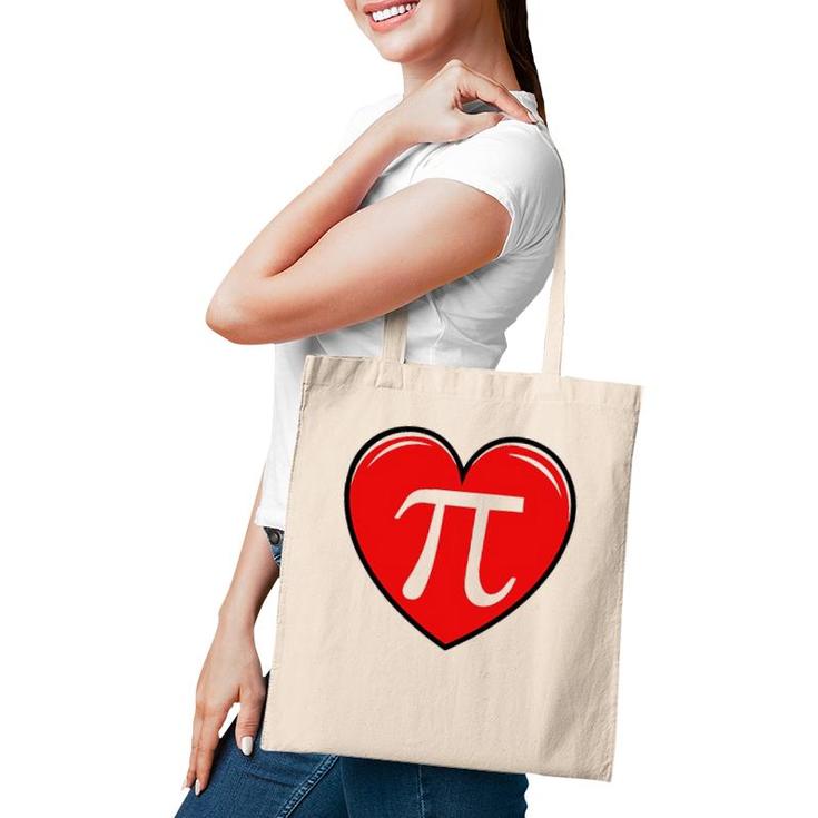 Pi Day 3 14 Heart Pocket Funny Math Teacher Tote Bag