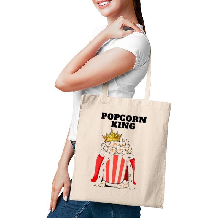 Popcorn King Mens Popcorn Lover  Cute Popcorn Tote Bag