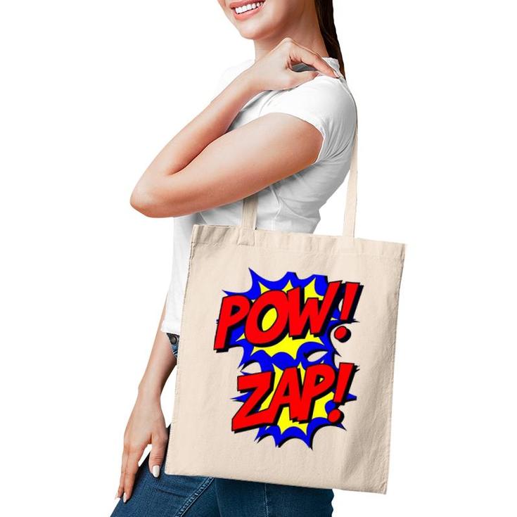 Pow Zap Superhero Lover Tee Tote Bag
