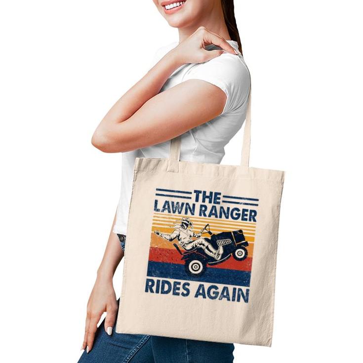 Retro Vintage The Lawn Ranger Rides Again Tote Bag