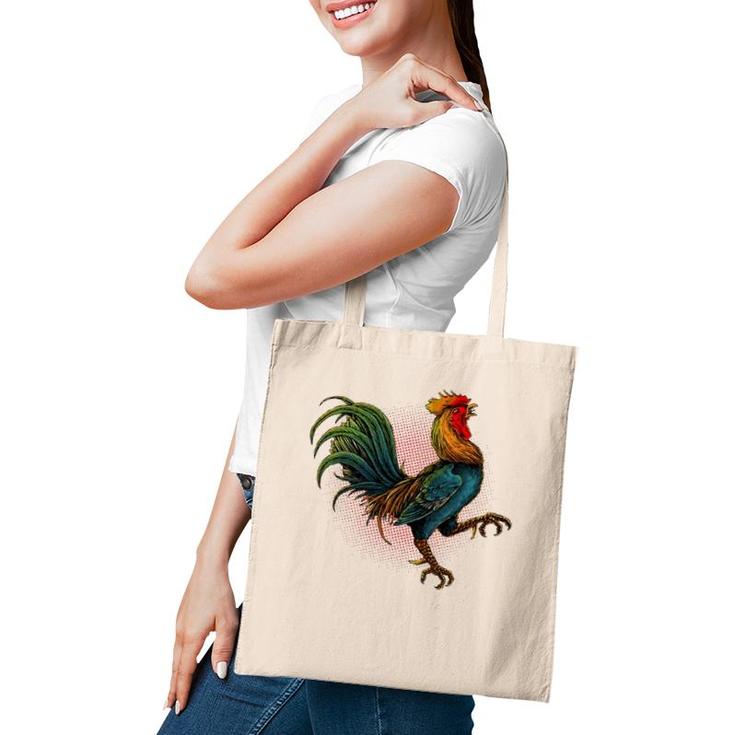 Rooster Male Chickens Awesome Birds Rooster Crows Tote Bag