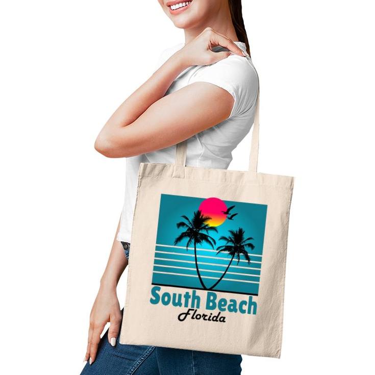 South Beach Miami Florida Seagulls Souvenirs Tote Bag