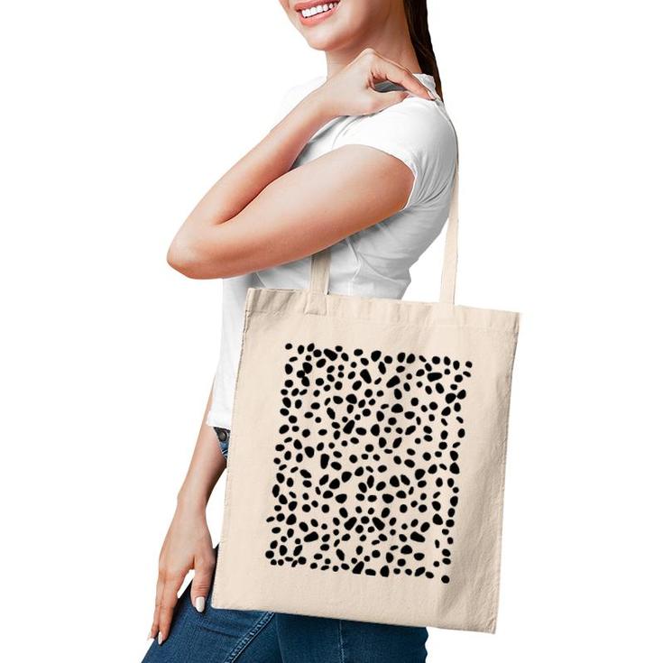 Spotted White With Black Polka Dots Diy Dalmatian Tote Bag