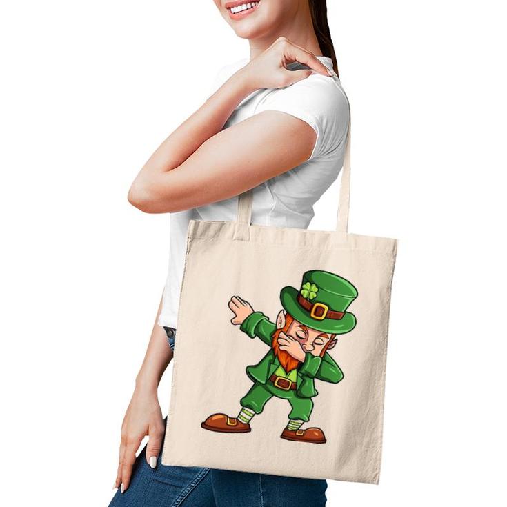 St Patrick's Day Dabbing Leprechaun Irish Boys Girls Kids Dab Tote Bag