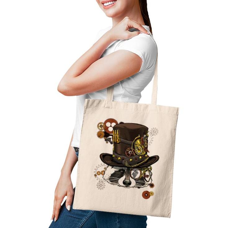 Steampunk Raccoon Steampunk Lovers Raccoon Tote Bag